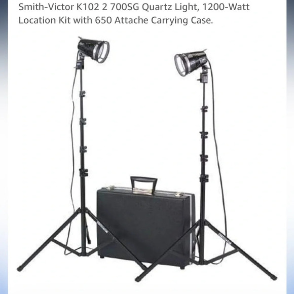 Smith-Victor SV portable "Attache" complete Location or studio Lighting Kit - Picture 16 of 16